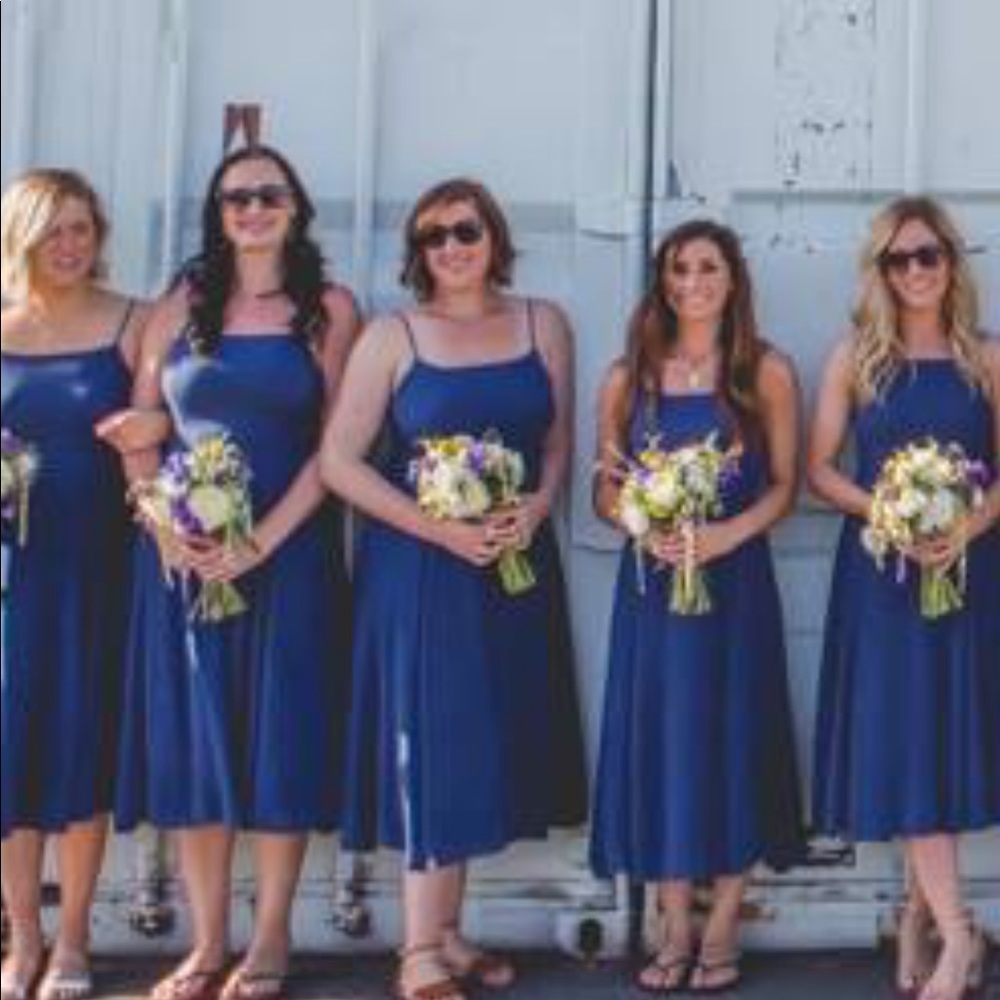 Lulus baby blue midi dress